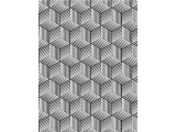 Alfombra Vinilica  Q-Carpet Cube Bianco/Nero